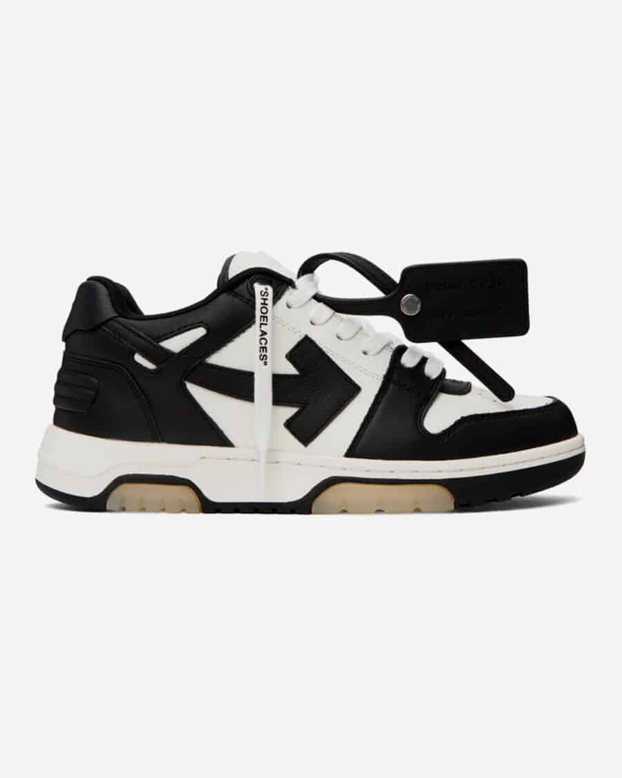 Off-White Black Out Of Office Sneakers in black and white