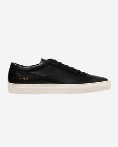 Common Projects Original Achilles Full-Grain Leather Sneakers in black and white