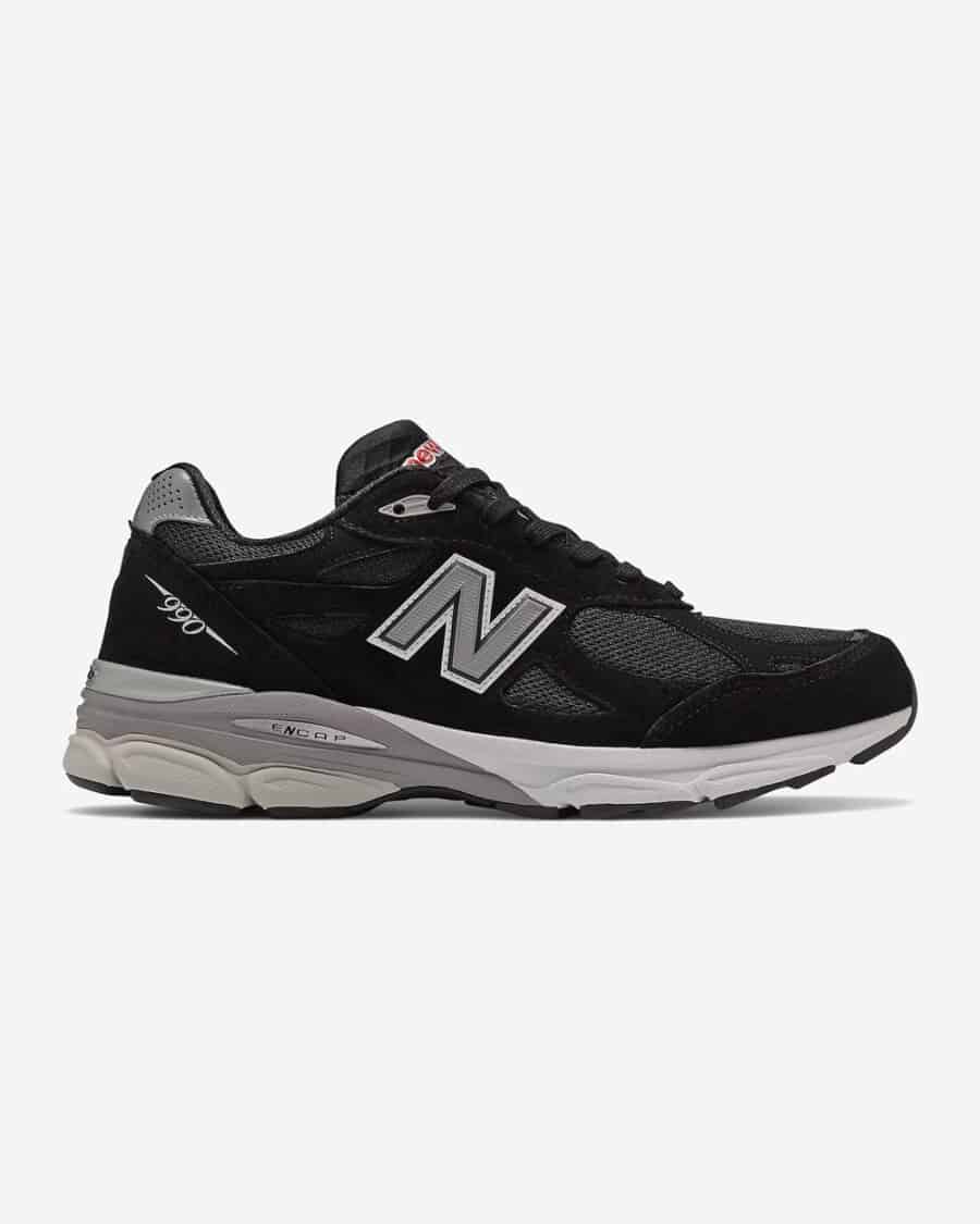 New Balance MADE in USA 990v3 Core sneaker in black and white