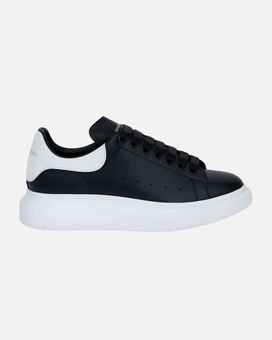 Alexander McQueen Colour-Block Chunky Sneakers with black upper and white sole