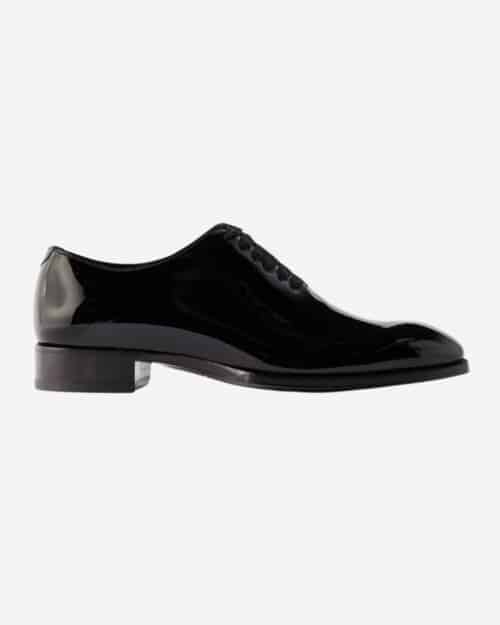 Tom Ford Elkan Whole-Cut Patent-Leather Oxford Shoes