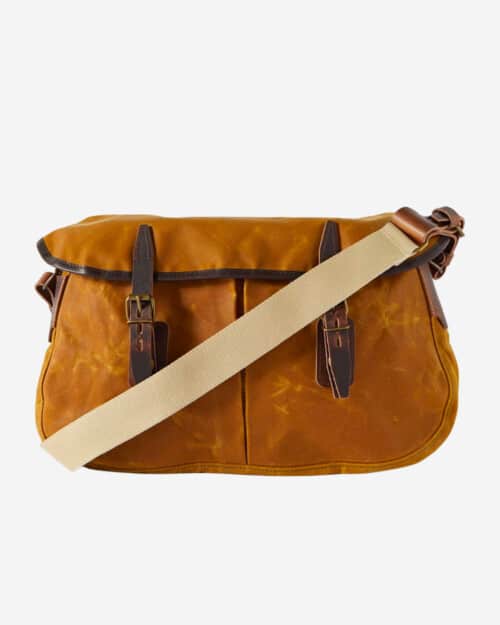 Musette Leather-Trimmed Cotton-Canvas Messenger Bag