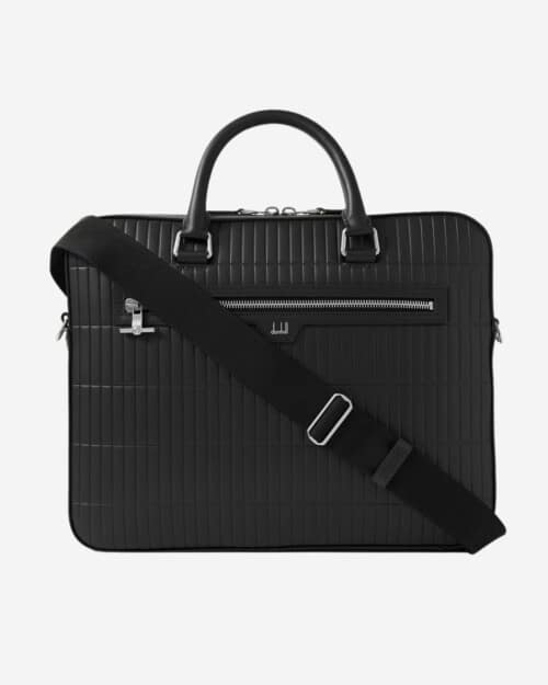 Rollagas Debossed Leather Briefcase