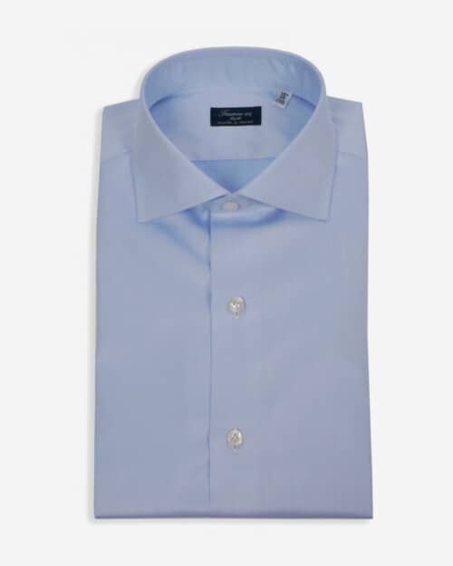 Shirt Napoli Dress Regular Light Blue in Twill Cotton