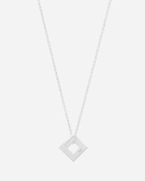 Le Gramme Slick Square Pendant Necklace