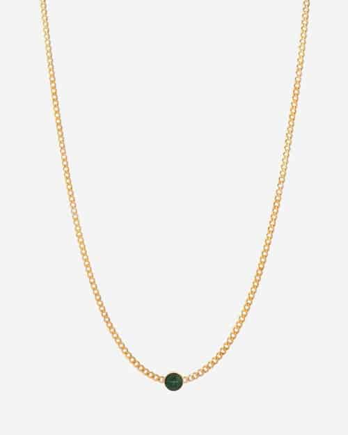 Miansai Dove Type Gold Vermeil and Enamel Pendant Necklace
