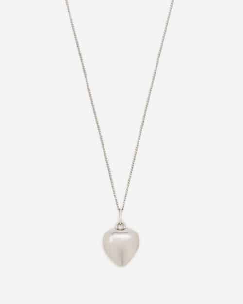 Saint Laurent Silver-Tone Pendant Necklace