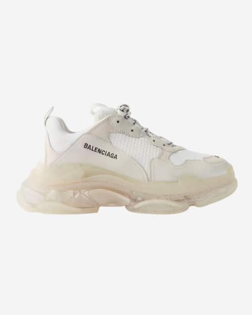 Balenciaga Triple S Mesh and Faux Leather Trainers