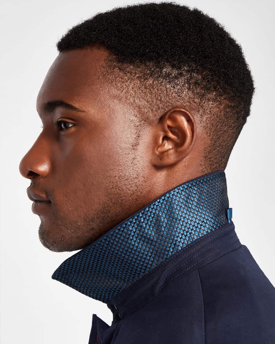 Black man's high and tight haircut with high taper fade