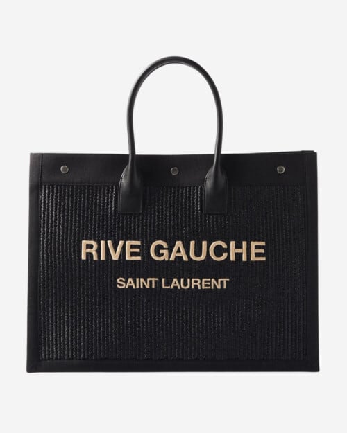 Saint Laurent Rive Gauche Large Woven Tote Bag