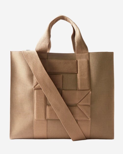 Fendi FF-Logo Canvas Tote Bag