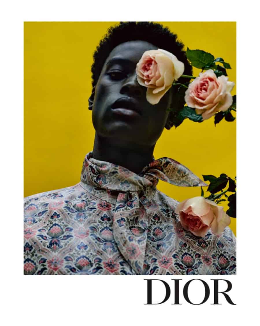 Jeremiah Berko Fourdjour starring in an advertising campaign for Dior