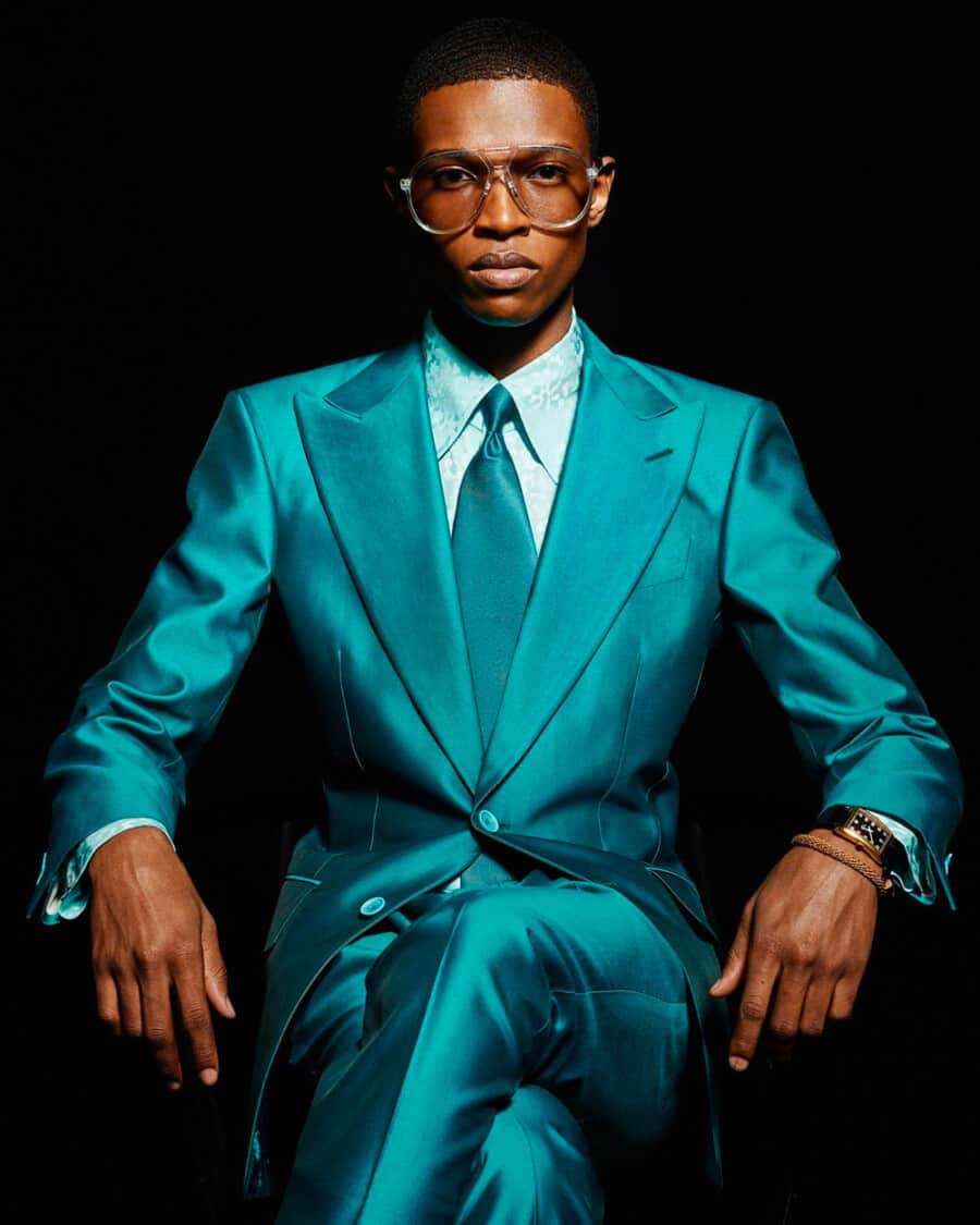 Malik Anderson starring in an advertising campaign for Tom Ford