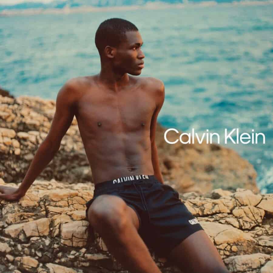 Ismael Savane starring in an advertising campaign for Calvin Klein