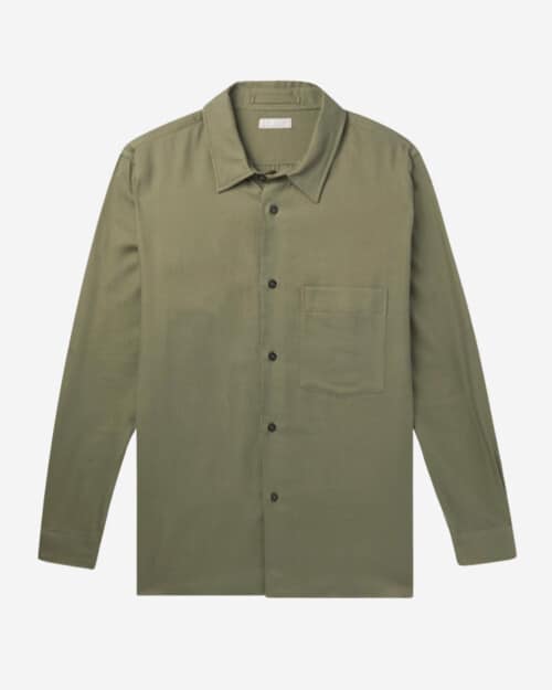 Margaret Howell Cotton and Cashmere-Blend Twill Shirt