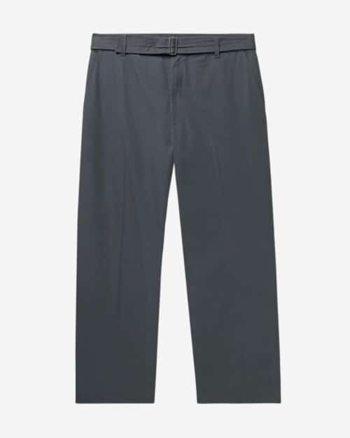 The Row Earl Straight-Leg Cropped Belted Cotton-Poplin Trousers