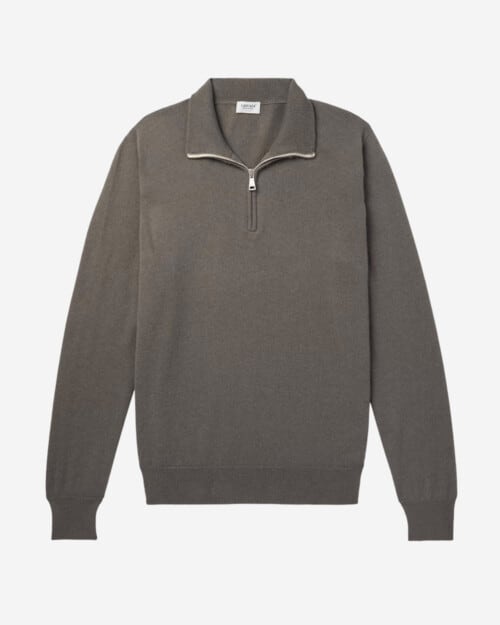 Ghiaia Cashmere Cashmere Half-Zip Sweater