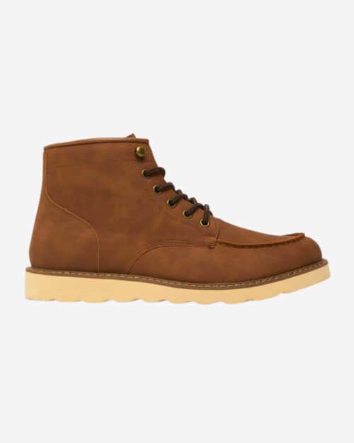 Schuh Brown Dash Wedge Lace Up Boots
