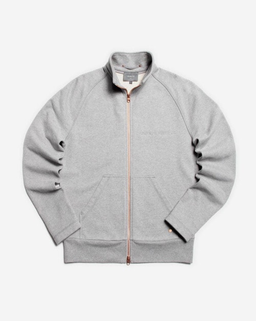Private White V.C. The Funnel Neck 3.0 - Charcoal
