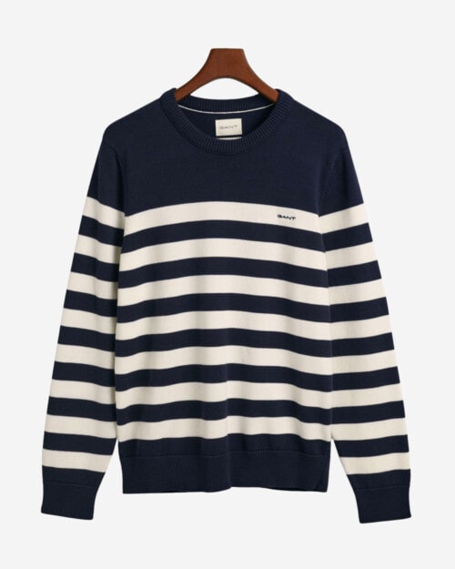 Gant Breton Striped Crew Neck Sweater