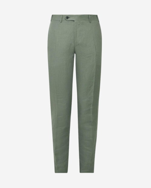Canali Kei Slim-Fit Tapered Linen Suit Trousers