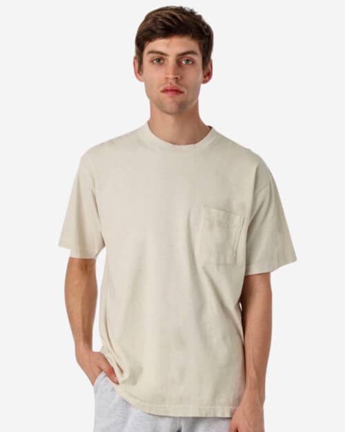 Los Angeles Apparel 1809GD - Short Sleeve Garment Dye Pocket T-Shirt