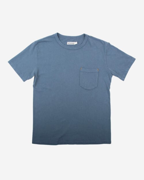 Freenote Cloth 9 Ounce Pocket T-Shirt Blue