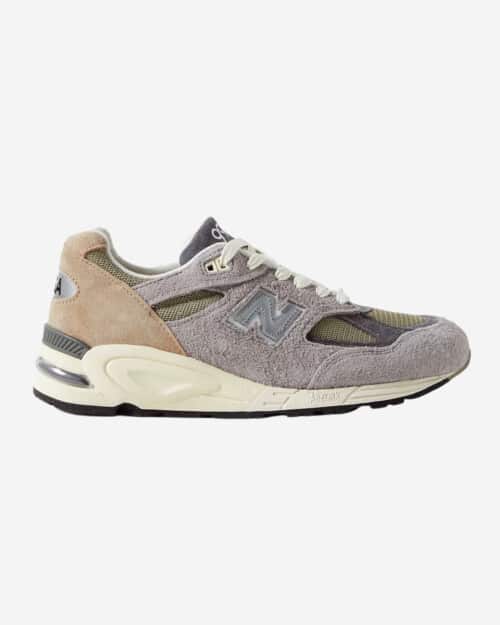 New Balance Made in USA 990v2 Suede and Mesh Sneakers