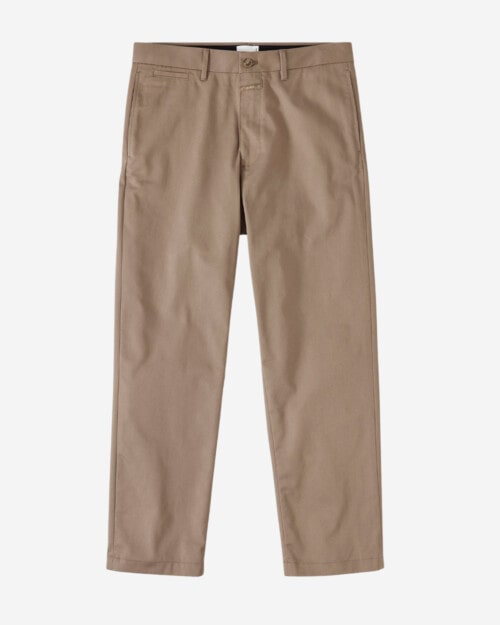closed wide brown chino