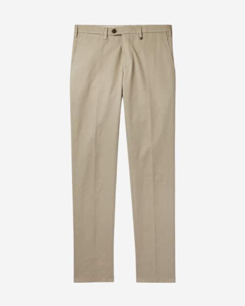 Canali Straight-Leg Stretch-Cotton and Linen-Blend Twill Chinos