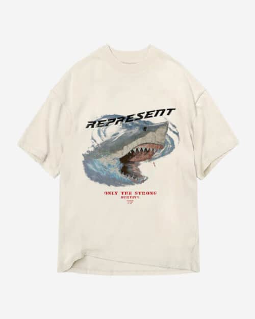 Represent Only The Strong Survive T-Shirt - Vintage White
