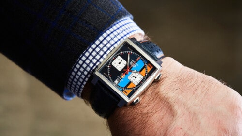The best men's square watches: Tag Heuer Monaco Gulf