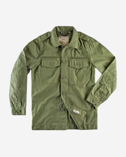 &SONS Flag Overshirt Army Green