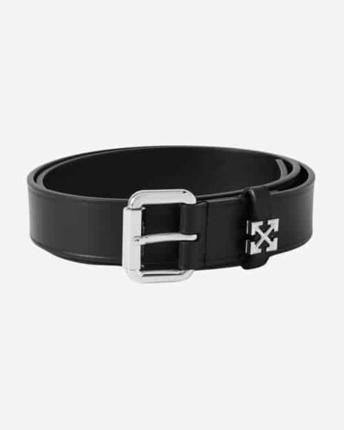 Off-White Arrow 3.5cm Logo-Embellished Leather Belt