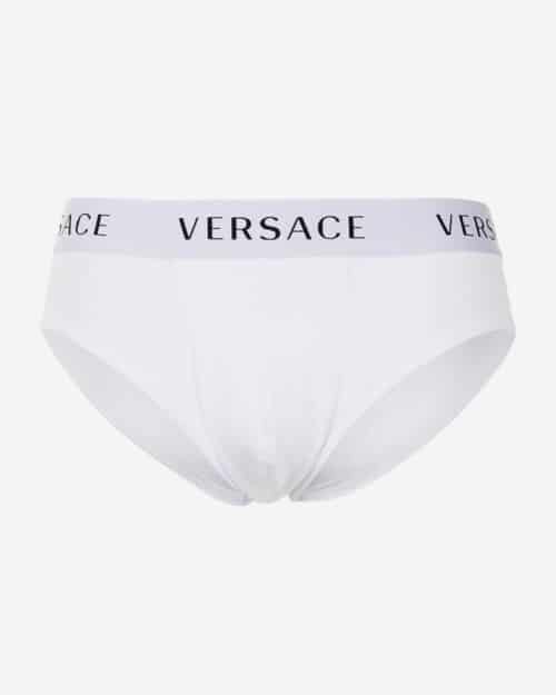 Versace Three-pack Logo-waistband Briefs