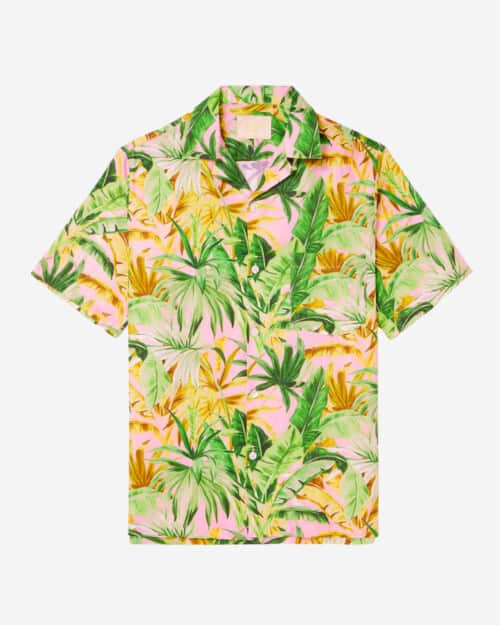 Portuguese Flannel Tropical Convertible-Collar Printed Linen and Cotton-Blend Shirt