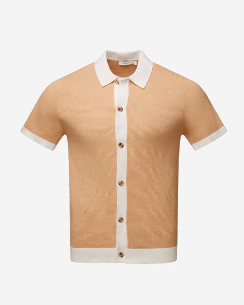 Onia Cotton Textured Button Up Shirt