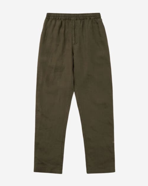 Hamilton and Hare trouser - olive green linen