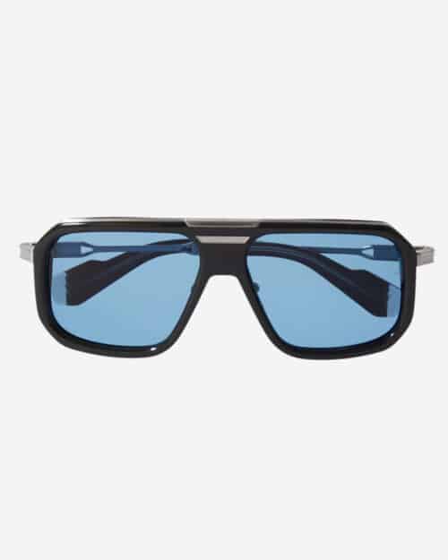 Jacques Marie Mage Donohu Aviator-Style Silver-Tone and Acetate Sunglasses