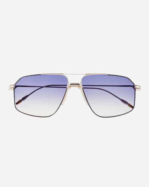 Jacques Marie Mage Jagger Aviator-Style Silver-Tone Sunglasses