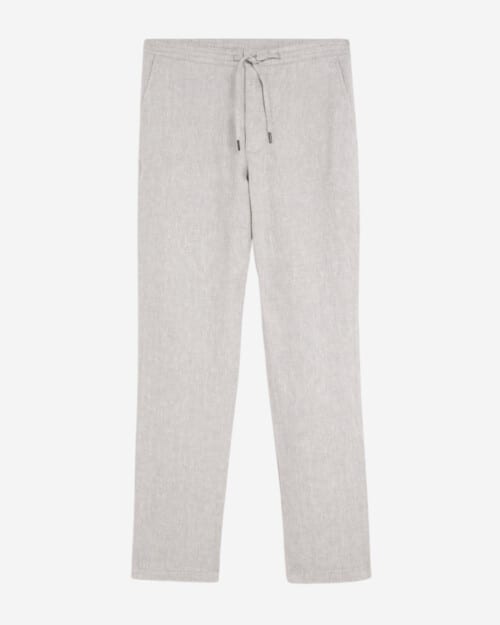 M&S Tapered Fit Pure Linen Drawstring Trousers