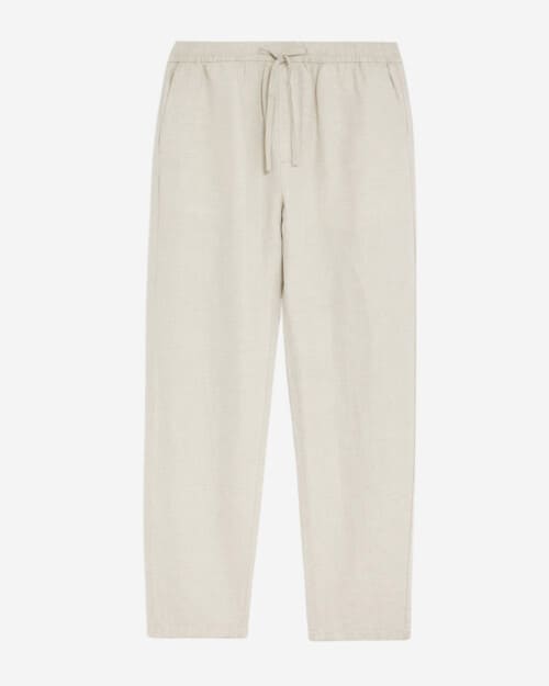 M&S Tapered Fit Linen Blend Trousers