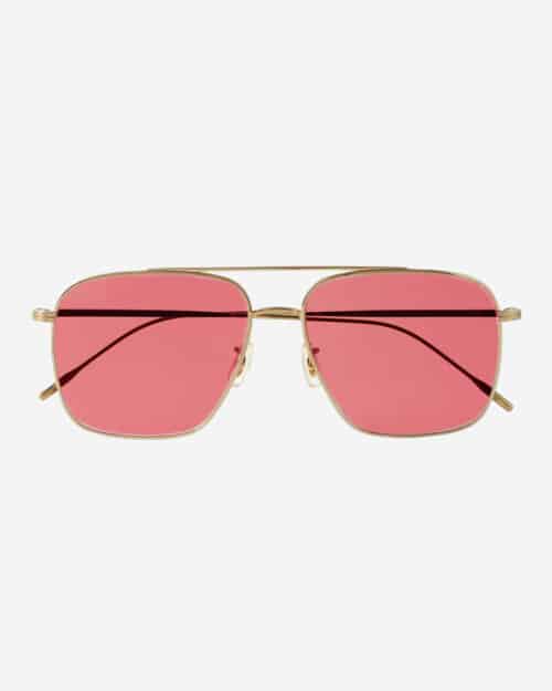 Oliver Peoples Dresner Aviator-Style Gold-Tone Sunglasses