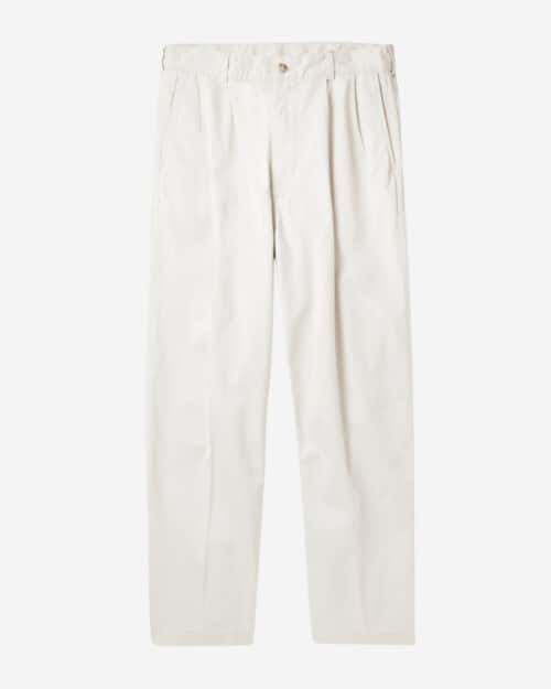 orSlow Two Tuck Wide-Leg Cotton-Twill Trousers