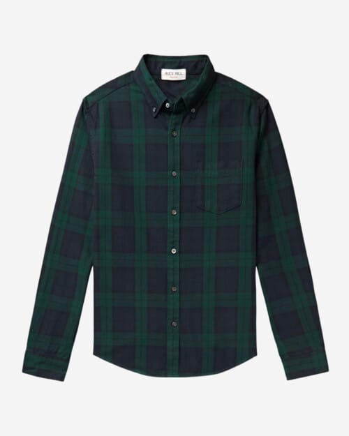 Alex Mill Mill Button-Down Collar Checked Cotton Shirt
