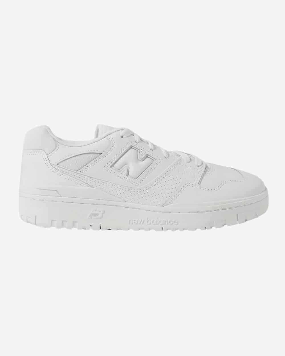 New Balance 550 Mesh-Trimmed Leather Sneakers