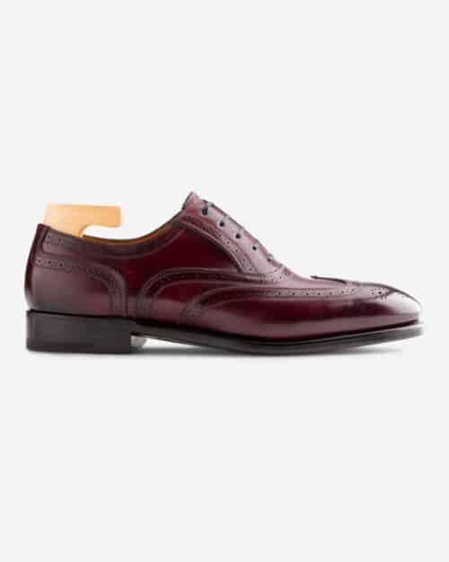 Paolo Scafora Oxford in Antiqued Bordeaux Leather