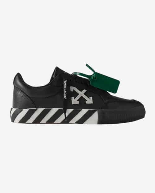 Off-White Full-Grain Leather Sneakers