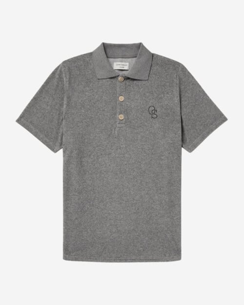 Oliver Spencer Lounge Logo-Embroidered Cotton-Blend Terry Polo Shirt