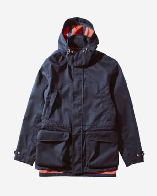 The Workers Club Navy & Red Jefferson Shell Jacket